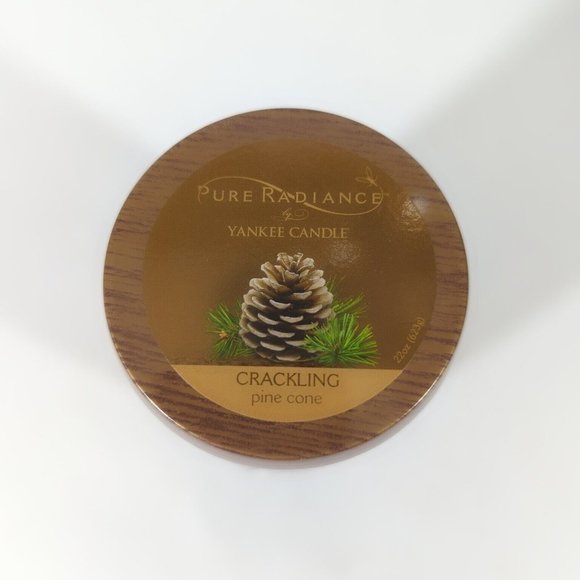 Yankee Candle Pure Radiance Pine Cone Crackling Wick Large 22 Oz. Jar Candle - Picture 2 of 4